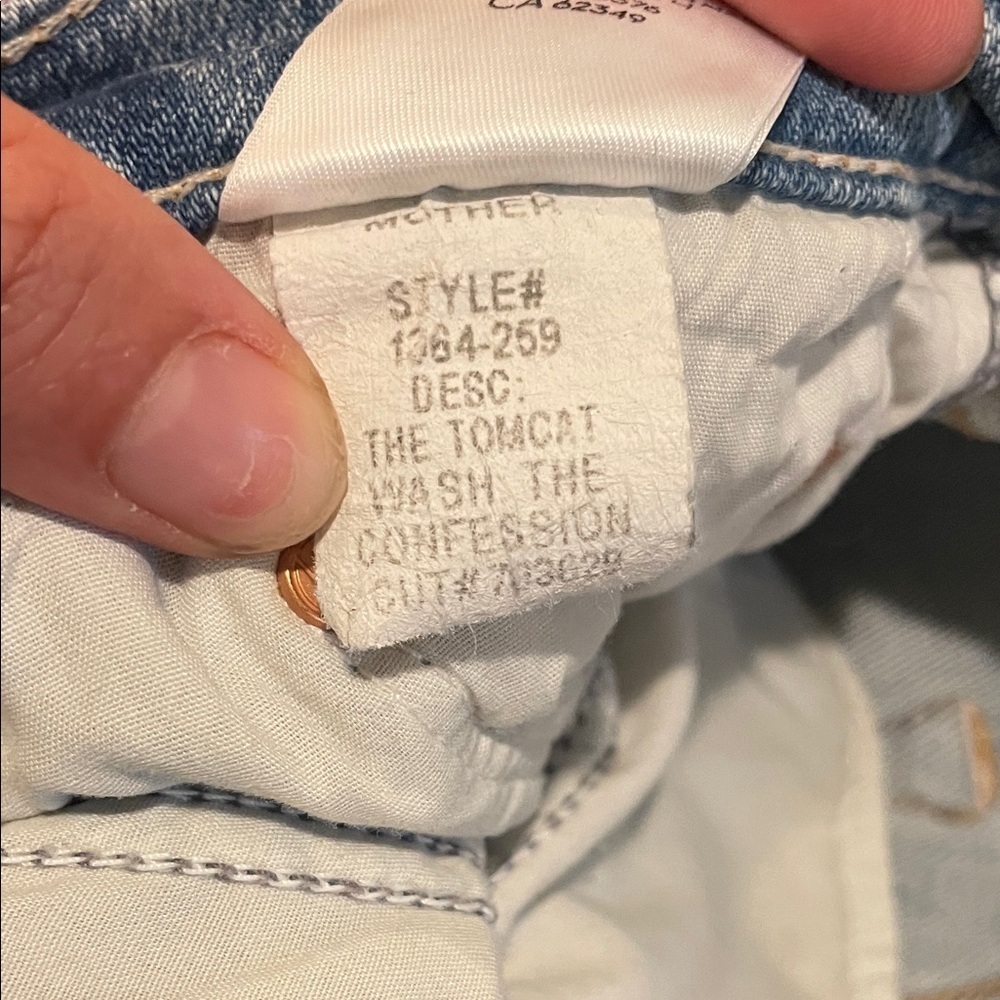 Women’s MOTHER The Tomcat Jeans Wash The Confession - Picture 9 of 10